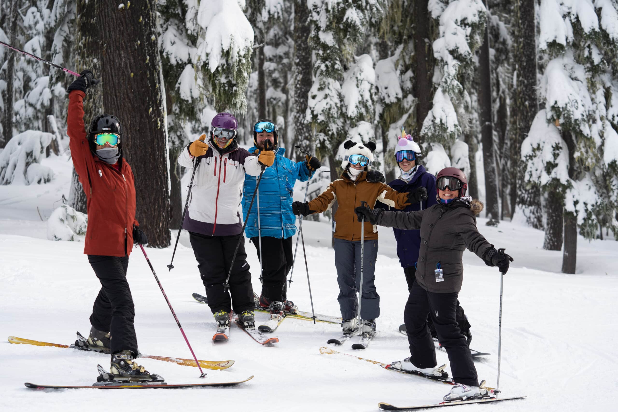 Group lessons at Willamette Pass Ski Resort